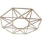 Ekena Millwork Guardian Wood Fretwork Pierced Ceiling Medallion, Hickory, 28"OD x 10 7/8"ID x 3/8"T CMWP28X28X0375GDHI - alternate 3